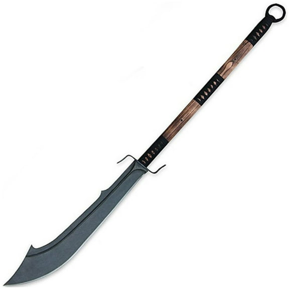 Armory Replicas Chinese Guan Dao War Sword – 53" Traditional Martial Arts Weapon w/ Sheath – Black Finish