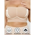 thumbnail image 3 of 2PCS [Comfortable Camisole] Comfortable Plus Size Seamless Camisole | Soft Breathable No-Pad Bralette with Strapless Design(1XL-5XL), 3 of 8