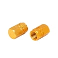 thumbnail image 4 of Unique Bargains 8pcs Gold Tone Tire Stem Valve Caps Car Hexagon Shape Aluminium Alloy Tire Cap, 4 of 5