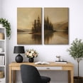 thumbnail image 6 of Canvas Print Vintage Landscape Wall Art Set of 2 Modern Farmhouse Decorative for Living Room Bedroom - 24"x36" x 2, 6 of 8
