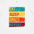 thumbnail image 4 of Inktastic Dart Game Gift Eat Sleep Darts Repeat Boys or Girls Baby T-Shirt, 4 of 5