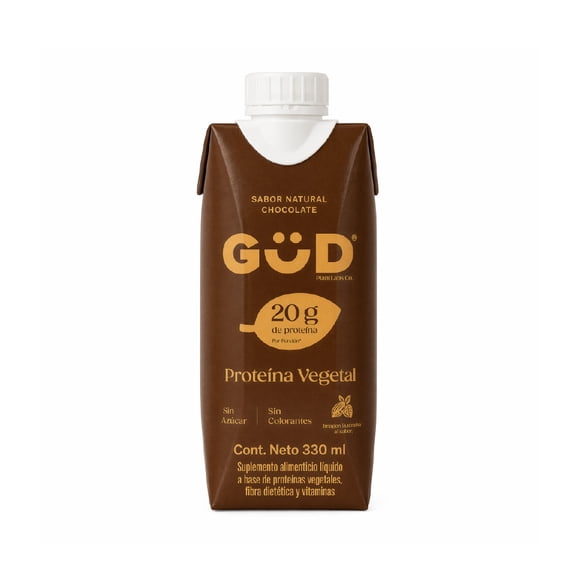 Bebida Vegetal Gud Sabor Chocolate con 20 g de proteína 330 ml