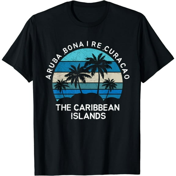 Retro Aruba Bonaire Curacao The Caribbean Islands Vacation T-Shirt