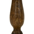 thumbnail image 4 of Northlight Natural Dark Wooden Pillar Candle Holders - 10" - Set of 3, 4 of 5