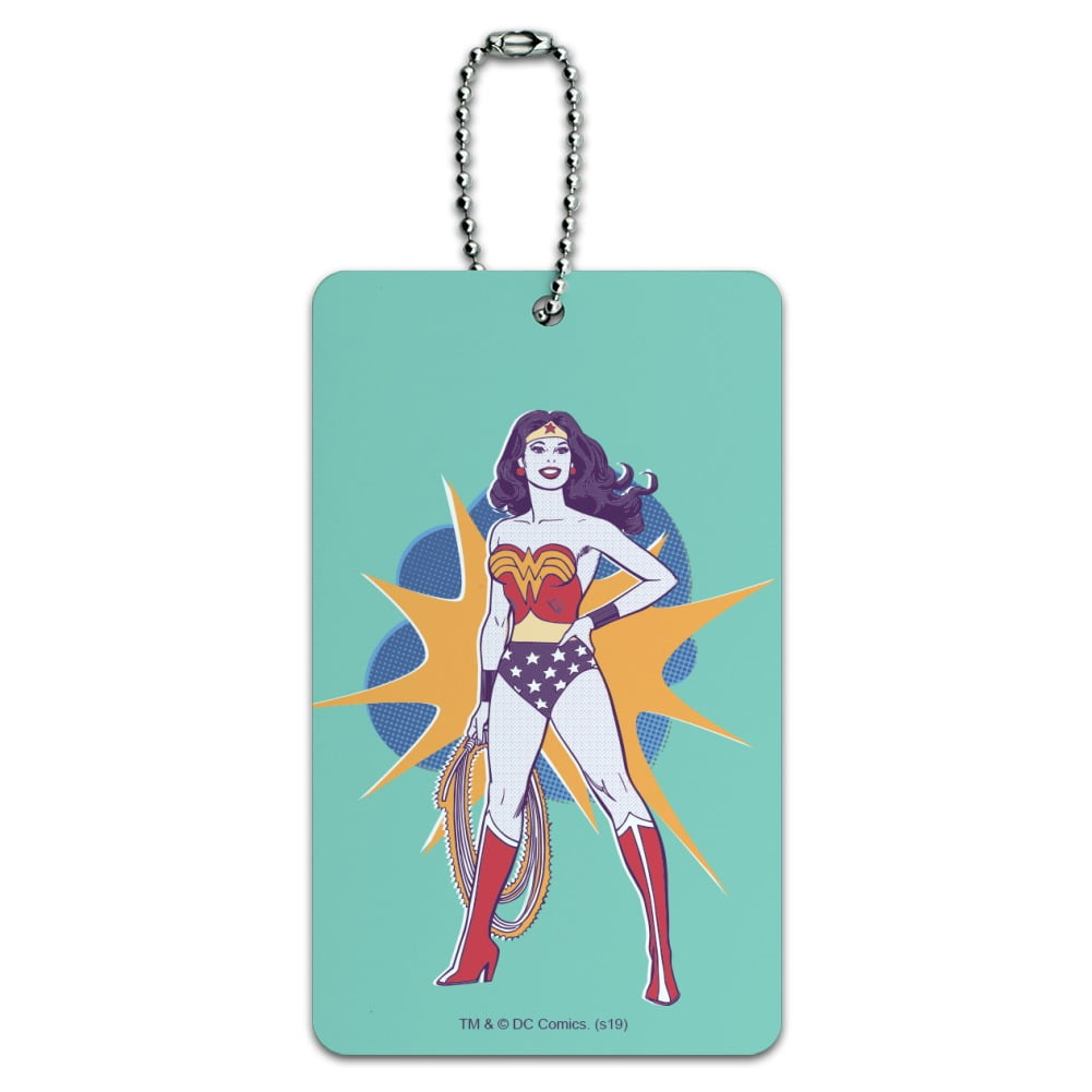 Wonder Woman Vintage Woman Luggage Card Suitcase CarryOn ID Tag