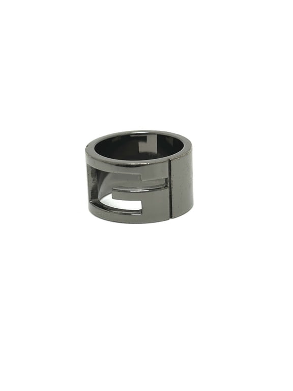 Pre-Owned GUCCI Gucci Branded Ring G Accessories Fashion Small Items Rings Metal Women's Black...