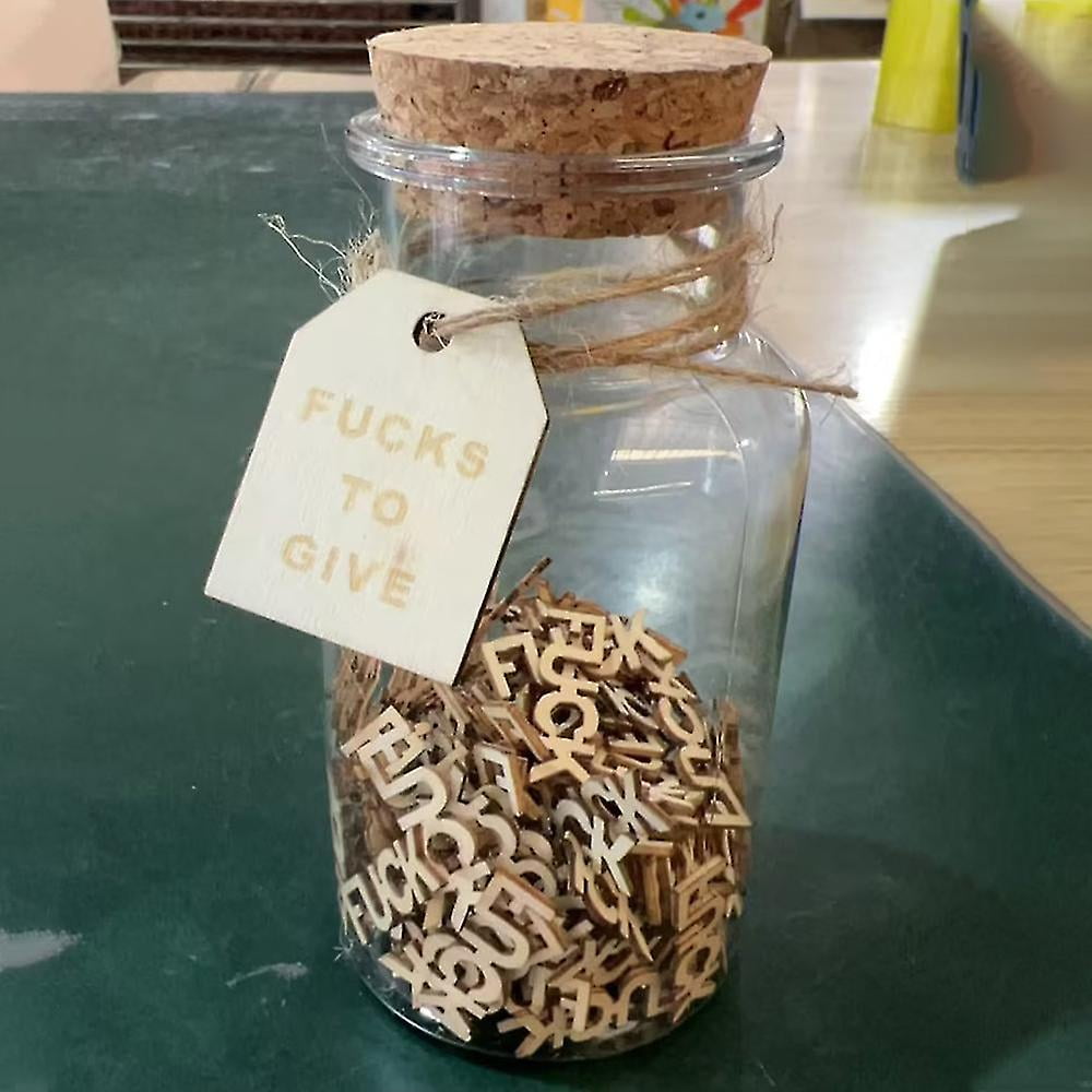 Jar Of Fucks Gift Jar - 5 Oz, 100 Colorful Fucks To Give (Funny Novelty Gift)