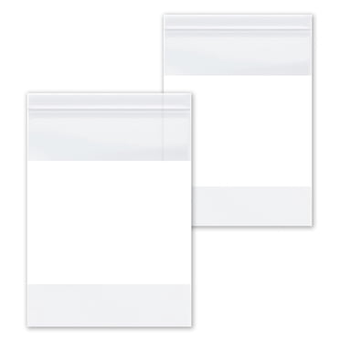 2000 Pack 2 Mil Clear Reclosable Bags With White Writeable Block – 3x4, Water-Resistant