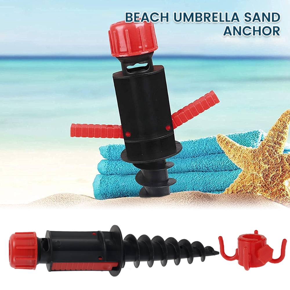 Heavy Duty Umbrella Stand Adjustable Beach Anchor Spike Auger Holder for Pole US 