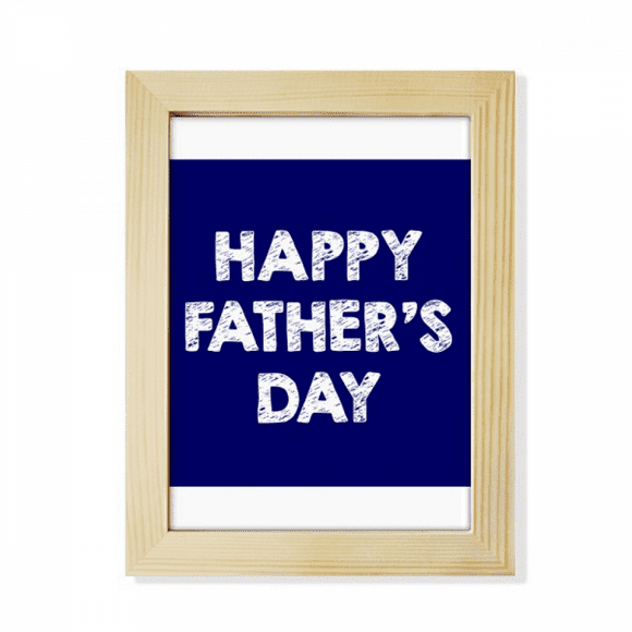 Love Papa Happy Father Day Desktop Adorn Photo Frame Display Art Painting Wooden