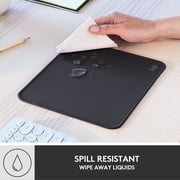 Logitech Mouse Pad - Studio Series, Computer Mouse Mat with Anti-slip Rubber Base, Easy Gliding, Spill-Resistant Surface, Graphite