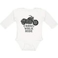thumbnail image 3 of Inktastic Crawl Walk Ride Motorcycle Boys or Girls Long Sleeve Baby Bodysuit, 3 of 5