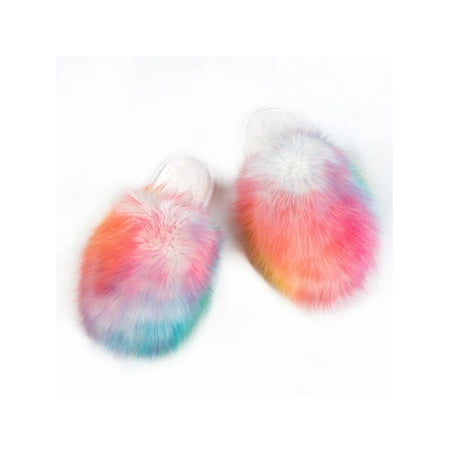 

Audeban Women s Fluffy Slides Quality Long Faxu Plush Fuzzy Sandals Flip Flop Sliders Soft Flat for Indoor Outdoor