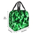 thumbnail image 3 of Disketp Green Tie Dye Bolsa Térmica para Almuerzo para Hombre y Mujer, Ideal para Trabajo, Senderismo y Picnic, 3 of 8