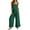 Blue, variant on CILENON Travel Outfits Women's 2 Piece Outfits Square Neck Linen Tank Crop Top Wide Leg Pants Matching Set Tracksuit Leisure Wear Sets for Women Velour Tracksuit Womens (Orange,L)