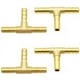 thumbnail image 2 of Rawiri 4PCS Conector de Manguera de Latón Conector de Manguera Neumática Conector de Manguera de Combustible Tee (8 mm), 2 of 5