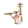 thumbnail image 1 of Elodie Cat Key Tray for Entryway Cute with Hanging Organizer for Watches Rings Keys Pink, 1 of 8