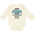 thumbnail image 3 of Inktastic Happy Birthday, Daddy Best Ever in Blue Boys or Girls Long Sleeve Baby Bodysuit, 3 of 5