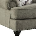 thumbnail image 3 of Benjara Fabric Upholstered Wooden Chair and a Half with Nailhead Trims, Gray, 3 of 3