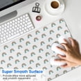 thumbnail image 4 of Long Mouse Pads for Desk,White Cartoon Rainbow Pattern Desk Mats on Top Of Desks, Desk Mouse Pad Extra Large with 3mm Non-Slip Base and Stitched Edge for Gaming,Office,Work,Home 31.5"x15.7", 4 of 6