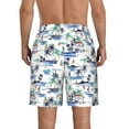 thumbnail image 3 of Naloa Hawaii Palms Men's Beach Shorts, Surfing shorts, Swim trunks, Quick Dry Swim Trunks for Surfing Beach Fun - X-Large, 3 of 9
