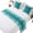 Aque, variant on Bed Runner for Queen Size Bed, Coastal Coral 3 Pcs Bedding Runner Set - 1 Scarf(83"x20") and 2 Pillowcases(18"x18"), Orange White Ocean Marine Nautical Beach Hotel Bed Throw for Foot of Bed