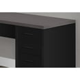 thumbnail image 3 of Monarch Specialties Computer Desk, Home Office, Corner, Left, Right Set-up, Storage Drawers, L Shape, Work, Laptop, Laminate, Tempered Glass, Black, Grey, Contemporary, Modern, 3 of 5