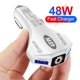 thumbnail image 5 of Cargador De Coche Adaptador de carga rápida portátil para teléfono móvil 48W 2 puertos USB QC3.0 Cargador de coche, 5 of 8