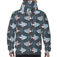 thumbnail image 7 of Lsque Shark Wearing Swim Ring Pattern Casual Men's Hoodie,Hooded Sweatshirt with Kangaroo Pocket,Pullover Hoodie-Large, 7 of 7