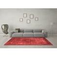 thumbnail image 3 of Ahgly Company Indoor Square Oriental Red Industrial Area Rugs, 5' Square, 3 of 4