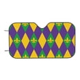 thumbnail image 7 of Balery Mardi Gras Print Car Windshield Sun Shade,Windshield Sunshade for Car Pickup Truck SUV Accessories-Small, 7 of 7