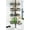 Black, variant on Corner Shower Caddy White: 4-Tier Rustproof Bathroom Bathtub Organizer Shelf with Soap Holder & Hooks - No-Drill Adjustable Standing Tension Pole Rack for Apartment Renters - 47-123 Inch