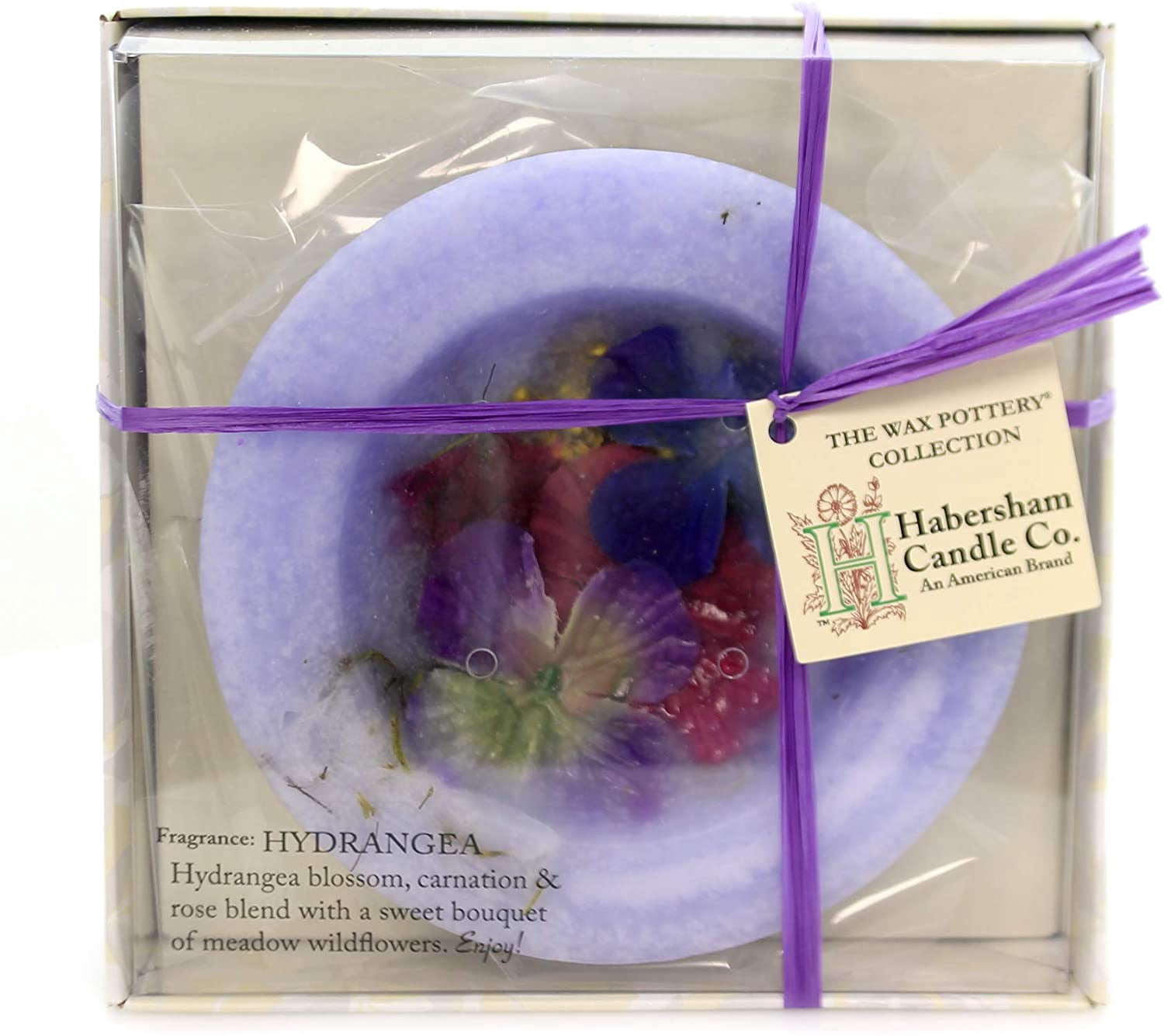 Home & Kitchen Habersham Candle Wax Pottery Hydrangea Vessel with Stand