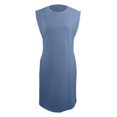 thumbnail image 5 of Youmylove Vacation Beach Dress for Women Fashion Sleeveless Round Neck Pocket Dress With Side Slits Spring Summer Collection Graduation Dress for Women, 5 of 5