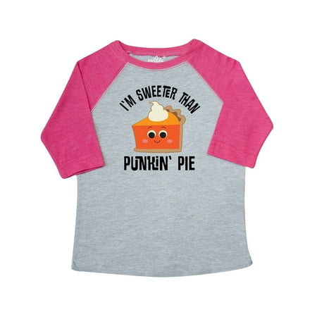 

Inktastic Thanksgiving Sweeter Than Pumpkin Pie Gift Toddler Boy or Toddler Girl T-Shirt