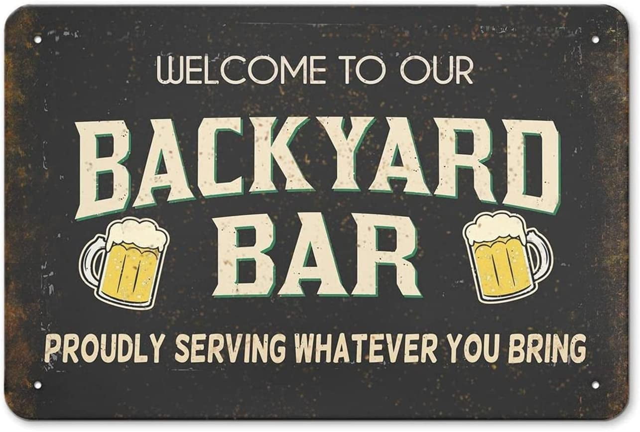 HEART WOLF Vintage Bar Decor,Bar Signs for Home Bar,Beer Signs for Bar ...