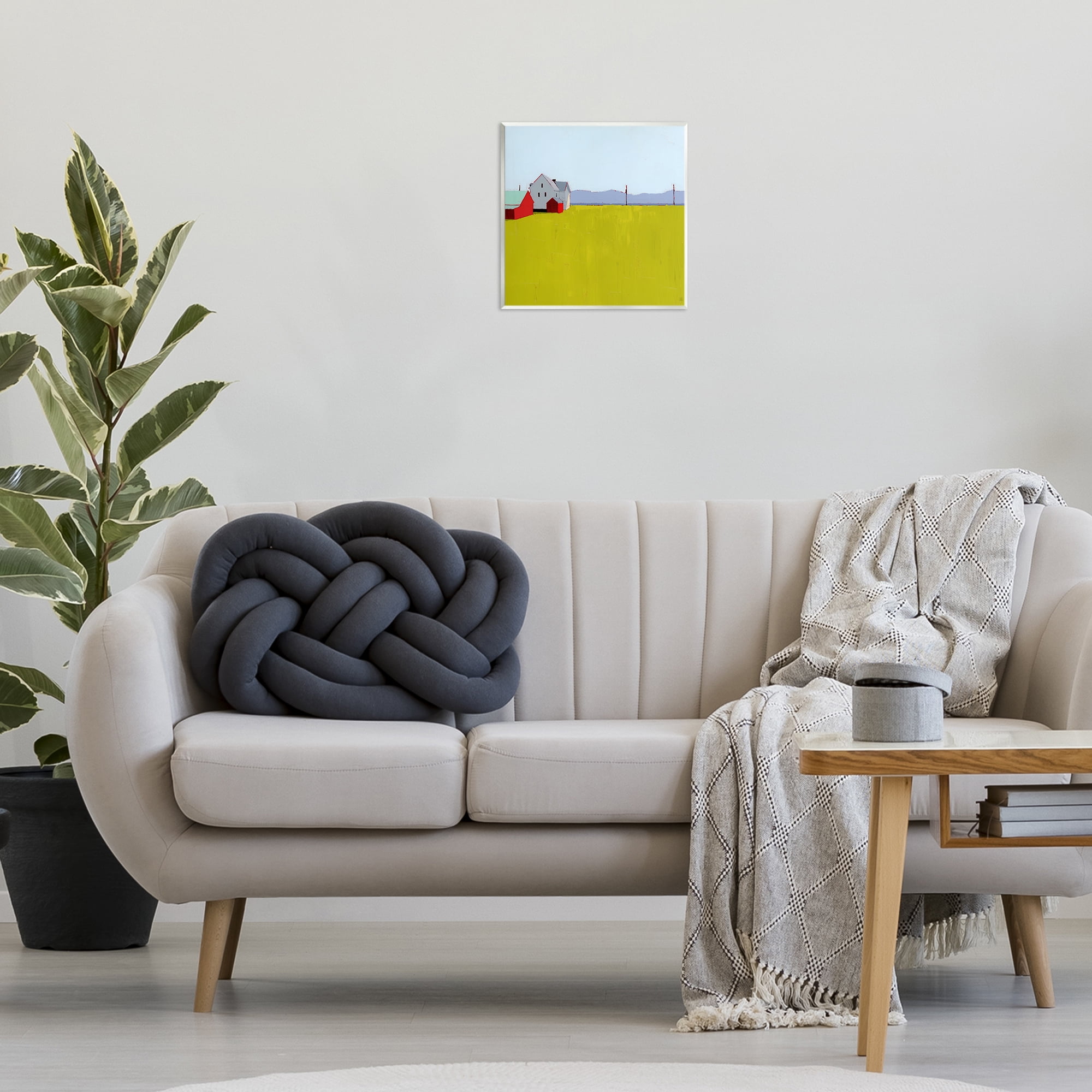 Farmhouse & Shed Landscape Wall Plaque Art, design by Ruth LaGue