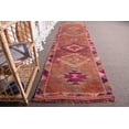 thumbnail image 4 of Oushak Rug, Vintage Rug, 2.5x10 ft Runner Rugs, Turkish Rug, Colorful Rug, 4 of 9