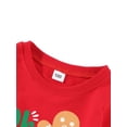 thumbnail image 3 of Qiylii Merry Christmas Shirt for Family Long Sleeve Round Neck Snowmies Print Kids Mama Dad Matching Outfit, 3 of 5