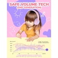 thumbnail image 2 of Auriculares iClever HS26 Kids con cable, 85 dBA, volumen seguro, rosa, 2 of 7