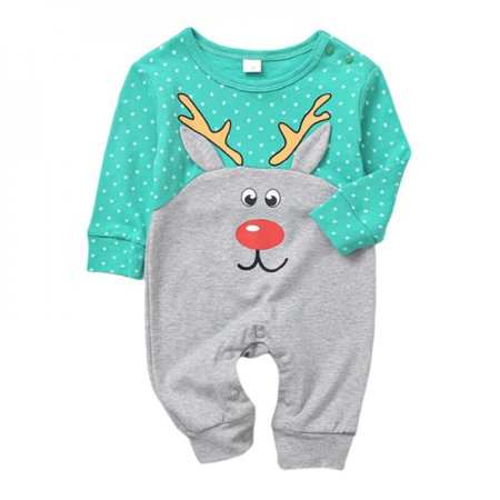 

ZDMATHE Baywell Autumn born Kids Cute Cartoon Bear Print Romper Cotton Infant Boys Girls Long Sleeve Striped Sewing Jumpsuit