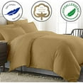 thumbnail image 2 of Kamas 5 Piece Solids Solid Oversized Queen Taupe Duvet Cover Set 100% Egyptian Cotton 600 Thread Count with Zipper & Corner Ties Luxurious Quality, 2 of 3