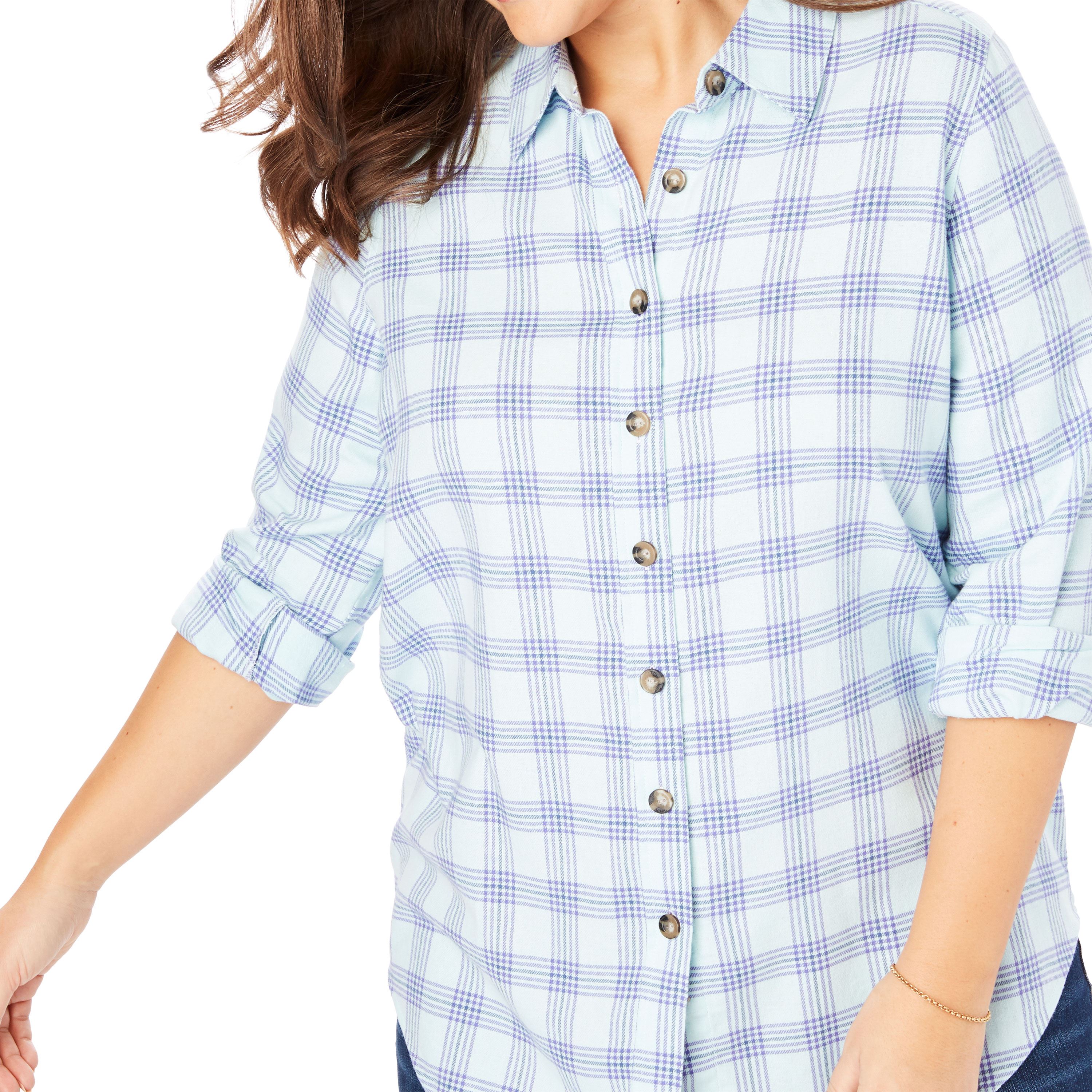 Plus Size Classic Flannel Shirt 
