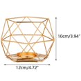 thumbnail image 2 of Soporte para lámpara de té Soporte para velas Soporte para velas geométrico Mesa de comedor Vela Centro de mesa Sala de estar Dormitorio Boda Inauguración Regalo de cumpleaños JFHHH pequeña, 2 of 5
