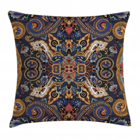 Paisley Throw Pillow Cushion Cover Historical Moroccan Florets