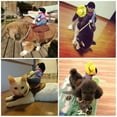 thumbnail image 5 of 2017 Lovely Riding Horse Dog Costume with Cowboy Hat Dog Pet Cat Funny Golden Retriever Halloween Party Custome Clothes, 5 of 9