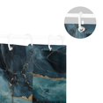 thumbnail image 5 of Yayeee Shower Curtain with Hooks 72"x72" Waterproof Fabric Bathroom Hanging Decor, Black Marble, 5 of 5