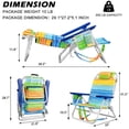 thumbnail image 2 of OFIKA Backpack Beach Chair with Storage Pouch, Colorful, 2 of 7