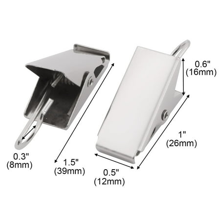 curtain tone metal silver 40pcs drapery clamps hook holder window clip walmart