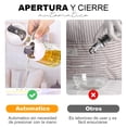 thumbnail image 3 of Botella Dispensador De Aceite Kimhi Aceitera Y Vinagrera Portátil De Vidrio Con Tapa Abatible Automática Para Cocina De 630ml Almacenamiento Perfecto Para Aceite, Vinagre Y Condimentos, 3 of 7